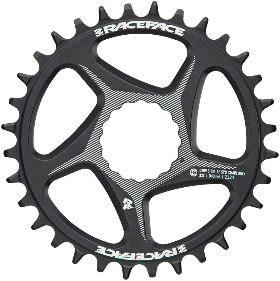 RaceFace Direct Mount Wide Chainring - 34t DM CINCH For Shimano 12-Speed HG+ Compatible Chain BLK