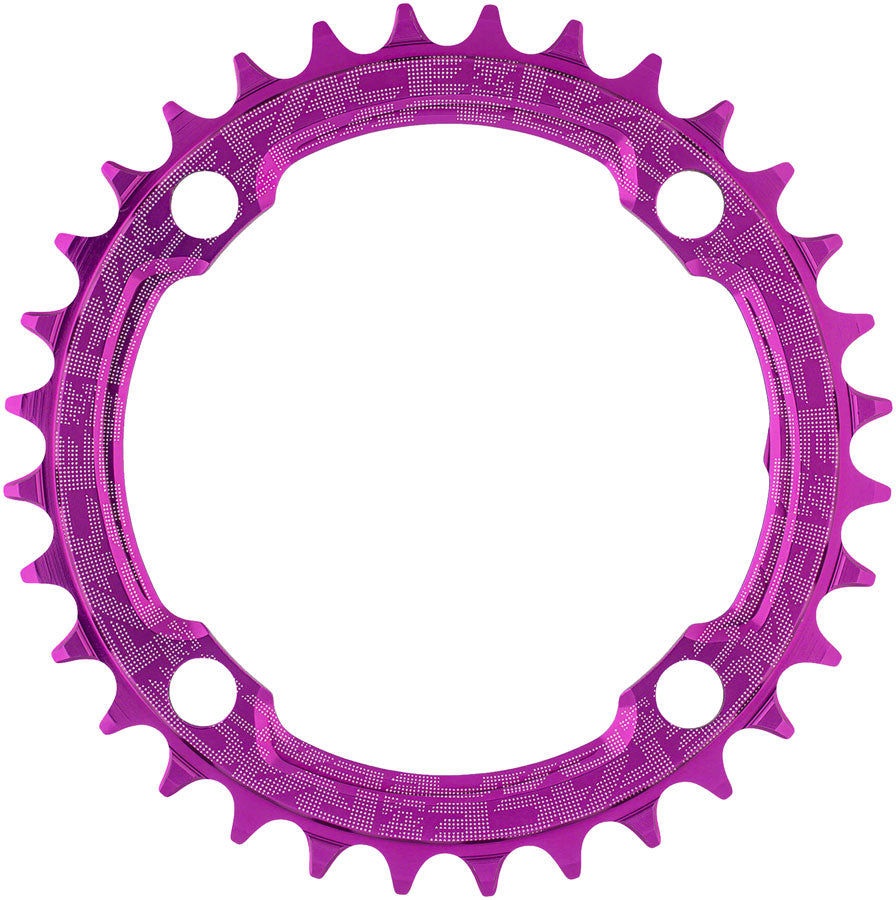 RaceFace 1x Narrow Wide Chainring - 32t 104 BCD 10-12 Speed 7075 Aluminum Purple