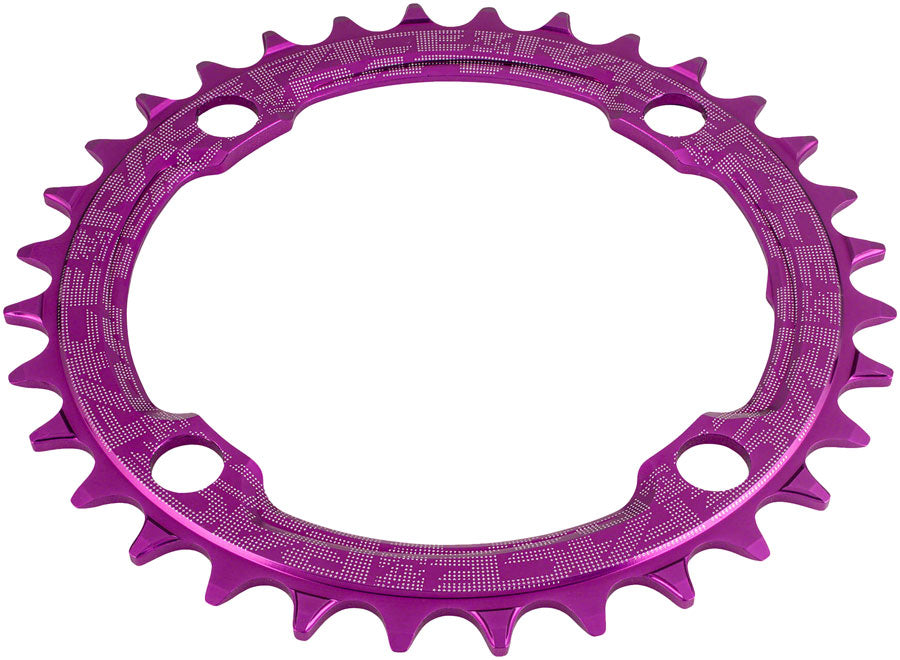RaceFace 1x Narrow Wide Chainring - 32t 104 BCD 10-12 Speed 7075 Aluminum Purple