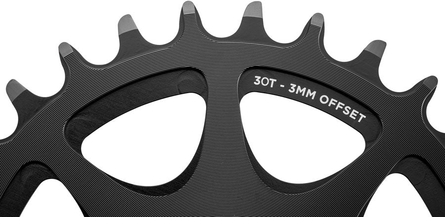 Cane Creek Direct Mount Chainring - 30t 8-Bolt Direct Mount 3mm Offset Black