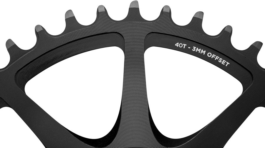 Cane Creek Direct Mount Chainring - 40t 8-Bolt Direct Mount 3mm Offset Black