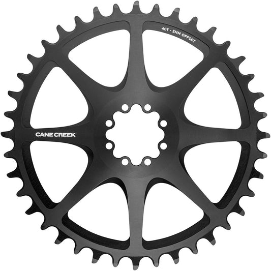 Cane Creek Direct Mount Chainring - 40t 8-Bolt Direct Mount 3mm Offset Black