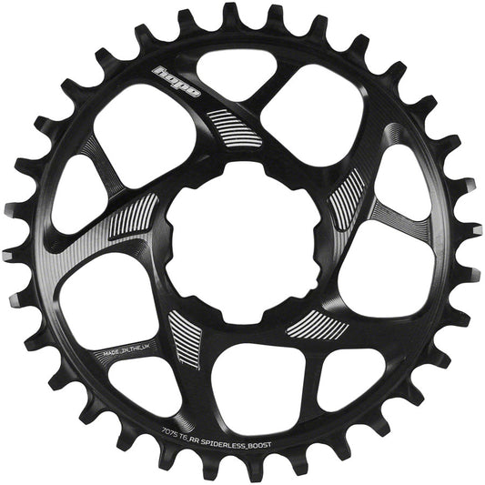 Hope Spiderless Retainer Chainring - 30t Boost Hope Direct Mount R22 Black
