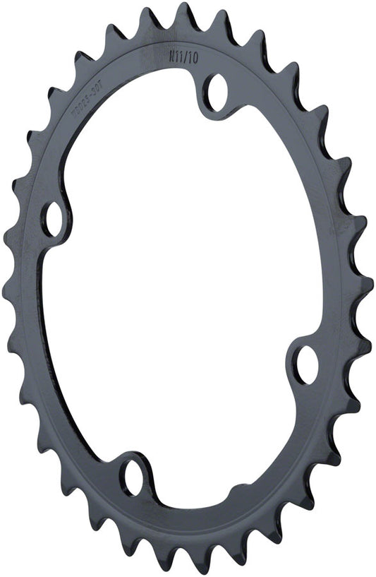 Full Speed Ahead Omega/Vero Pro Steel Road Double Chainring - 34t 90 BCD Steel N-11 BLK