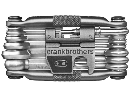 Crankbrothers Multi-19 Mini Tool with Flask Nickel