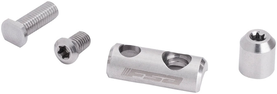 FSA Front Derailleur Adapter For Super Compact Cranks Compatible 48/32 46/30 Chainrings – BLK