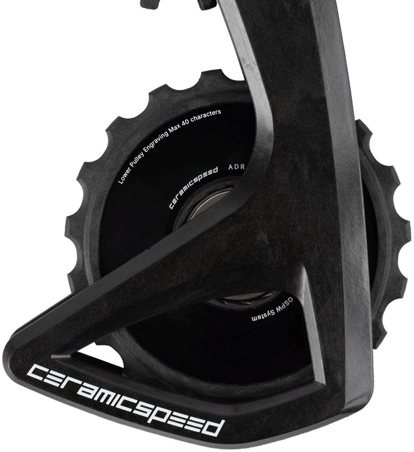 CeramicSpeed OSPW RS Alpha Pulley Wheel System Campagnolo Super Record WRL - ALPHA Aluminum Pulley Carbon Cage BLK