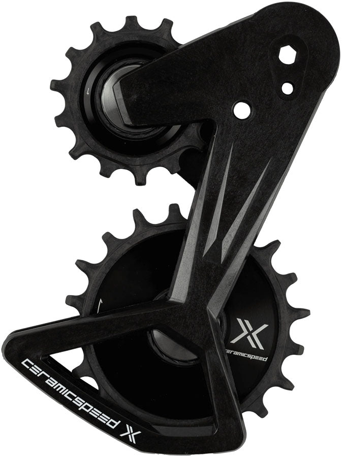 CeramicSpeed OSPW RS Alpha Pulley Wheel System SRAM RED XPLR E1 - ALPHA Aluminum Pulley Carbon Cage BLK