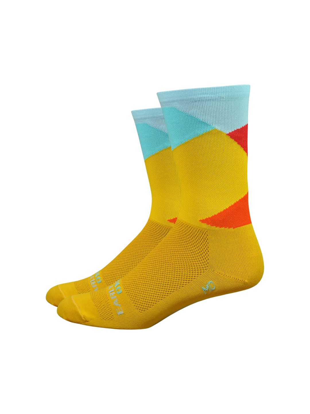 Sock DeFeet Ornot Intersection 6 X-Large Bright Gold