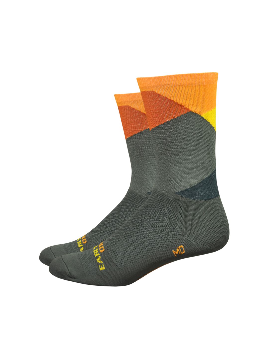 Sock DeFeet Ornot Intersection 6 Medium Olive
