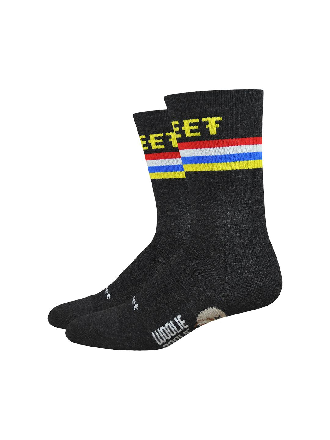 DeFeet Woolie Boolie 6" D-Podium Socks 9.5-11.5 Charcoal