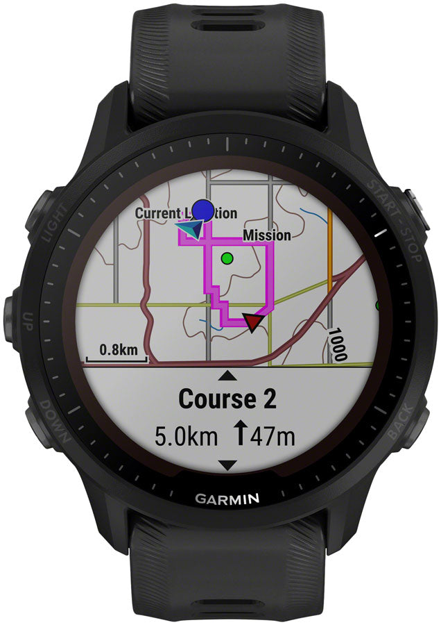 Garmin Forerunner 955 Solar GPS Smartwatch - 45.6mm Black