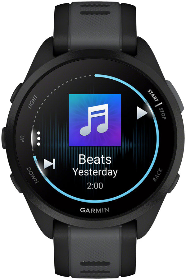 Garmin Forerunner 165 Music Running Watch - Black/Slate Gray