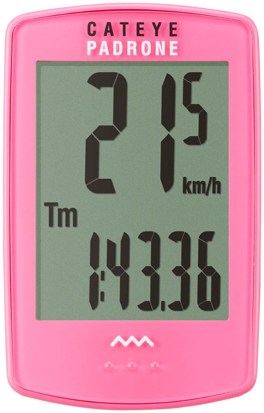 CatEye Padrone Bike Computer - Wireless Pink