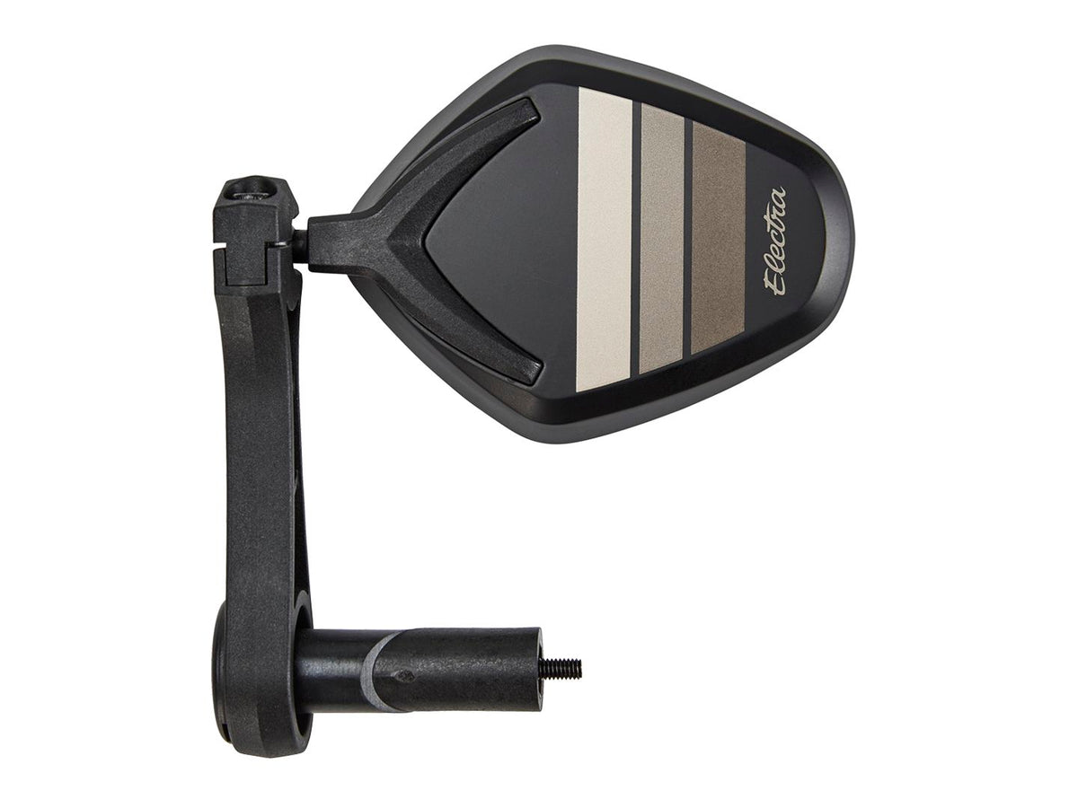 Mirror Electra Bar End Retrostripe Matte Black