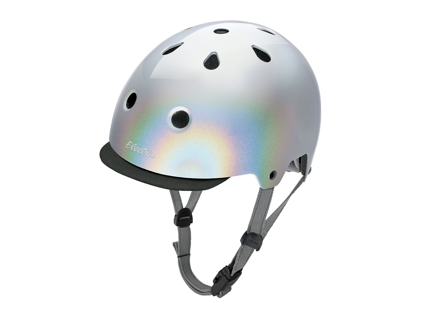 Helmet Electra Lifestyle Lux Holographic Large Silver CPSC