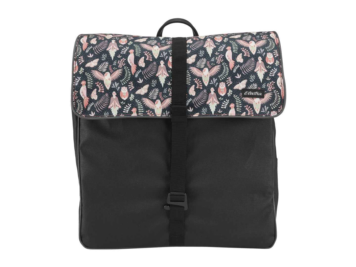 Bag Electra Pannier Black with Fern