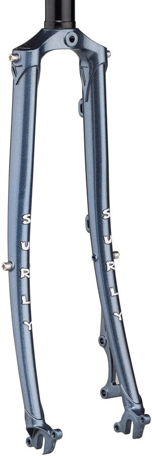 Surly Straggler Fork - 650b QRx100mm 1-1/8" Straight Steerer 380mm Axle To Crown Steel Cold Steel Blue
