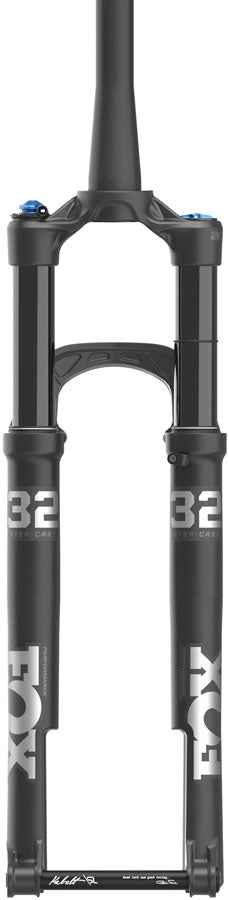 FOX 32 Step-Cast Performance Suspension Fork - 29" 100mm 15x110mm Kabolt SL 44mm Offset GRIP Damper Push-Lk. Ano Crown Matte BLK