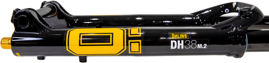 Ohlins DH38 m.2 Suspension Fork - 29"/27.5" 200mm 20mmx110mm DH Boost TTX18 Damper Dual Adjust Air Spring Gloss BLK