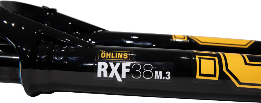 Ohlins RXF38 m.3 Suspension Fork - 29" 160mm 15mm x 110mm 44mm Offset TTX18 Damper Dual Adjust Air Spring Gloss BLK