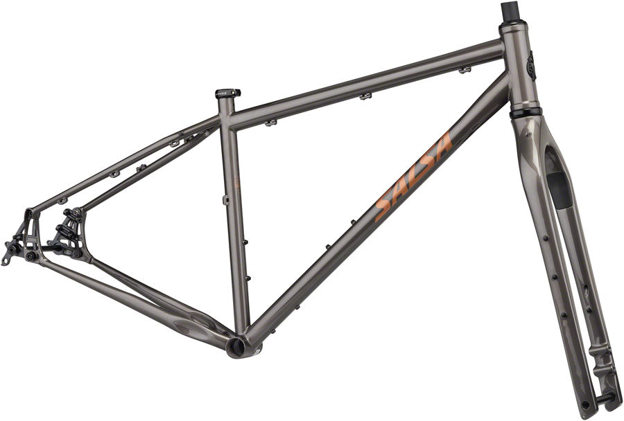 Salsa Fargo Frameset - 29" Steel Black Medium