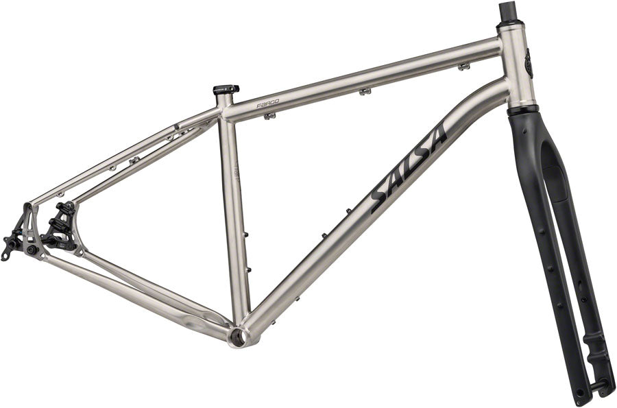Salsa Fargo Ti Frameset - 29" Titanium Raw Large