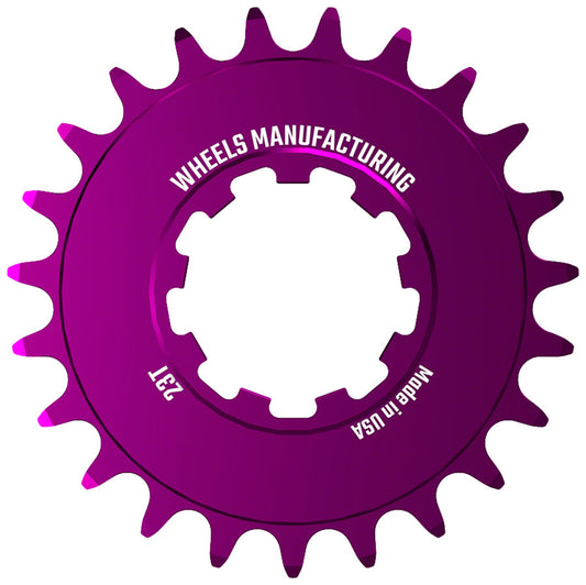 Wheels Manufacturing SOLO-SPEED Cog - 23t Fits SOLO-SPLINE SOLO-XD kits Purple