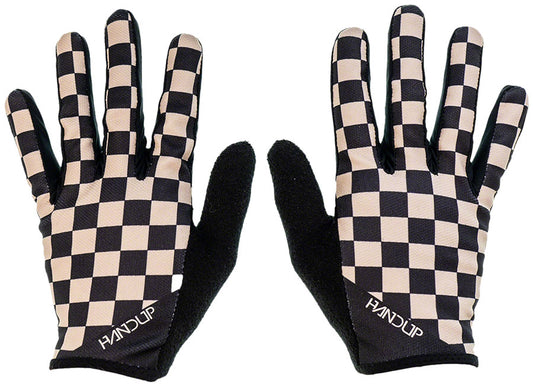 Handup Most Days Gloves - Checkered Black/Tan Xlarge