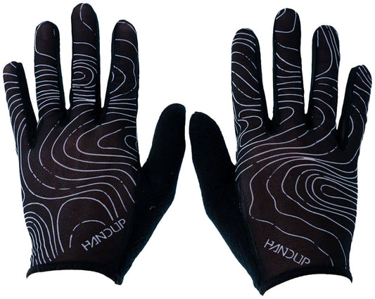 Handup Vented Gloves - Topo Map Black XLarge