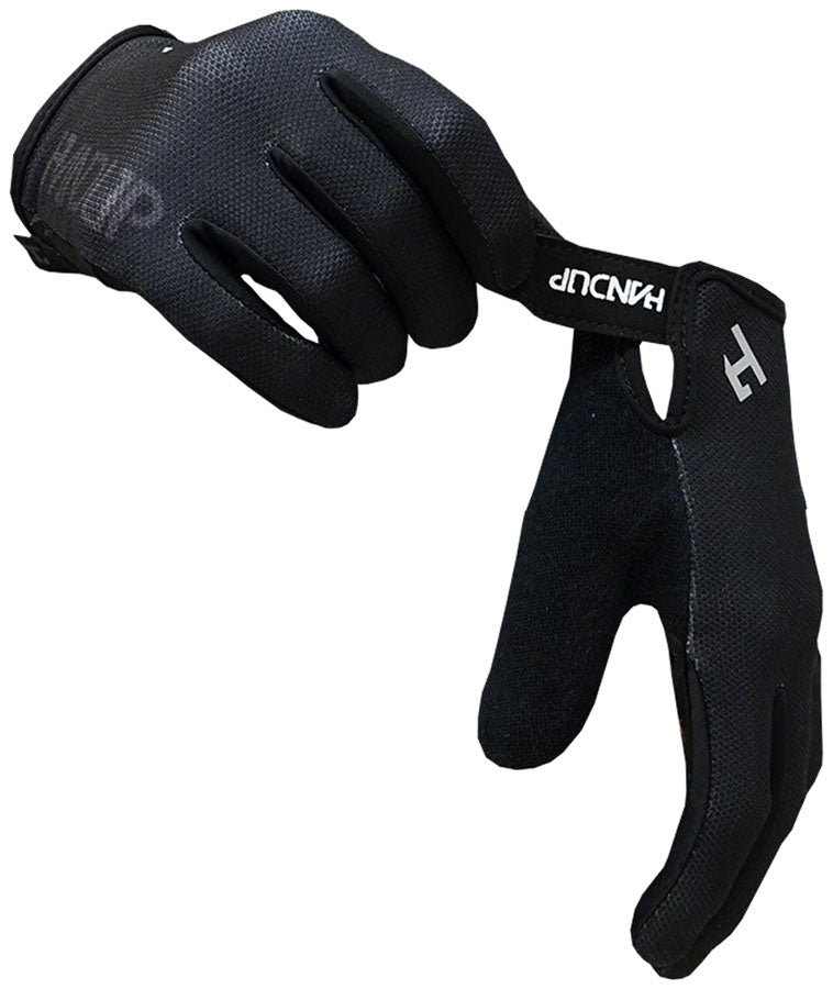 Handup Youth Gloves - Pure Black Medium