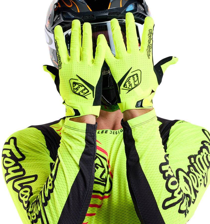 Troy Lee Designs Air Glove – Mono Flo Yellow 2X-Large