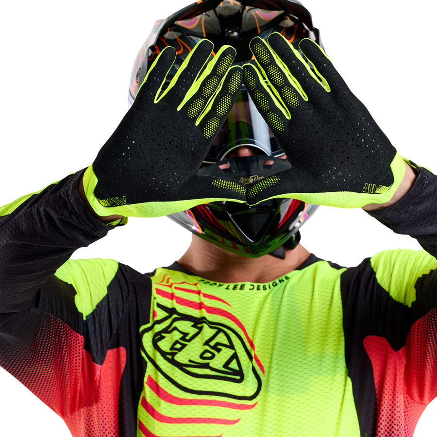 Troy Lee Designs Air Glove – Mono Flo Yellow Small