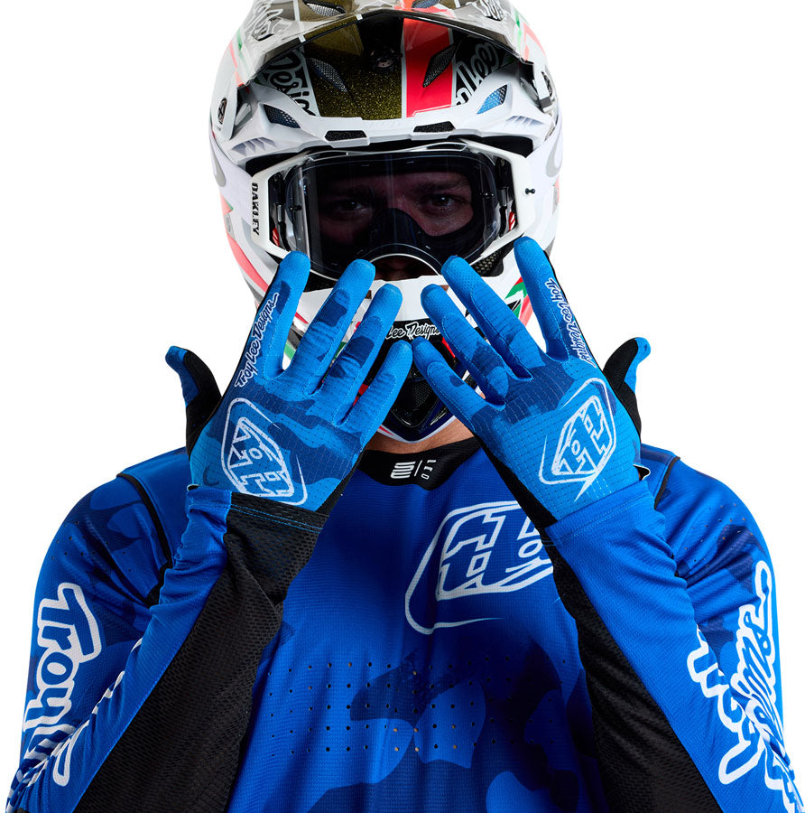 Troy Lee Designs Air Glove – Blotted Bright Blue X-Large