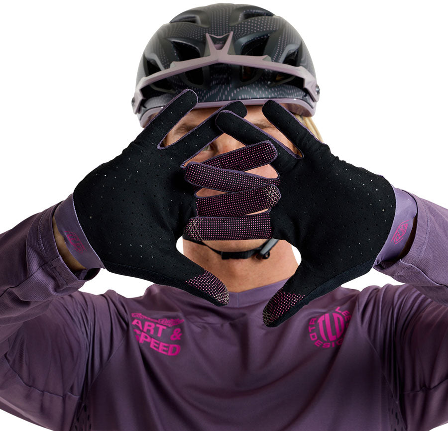 Troy Lee Designs Ace 2.0 Gloves – Radioscape Deep Purple Medium