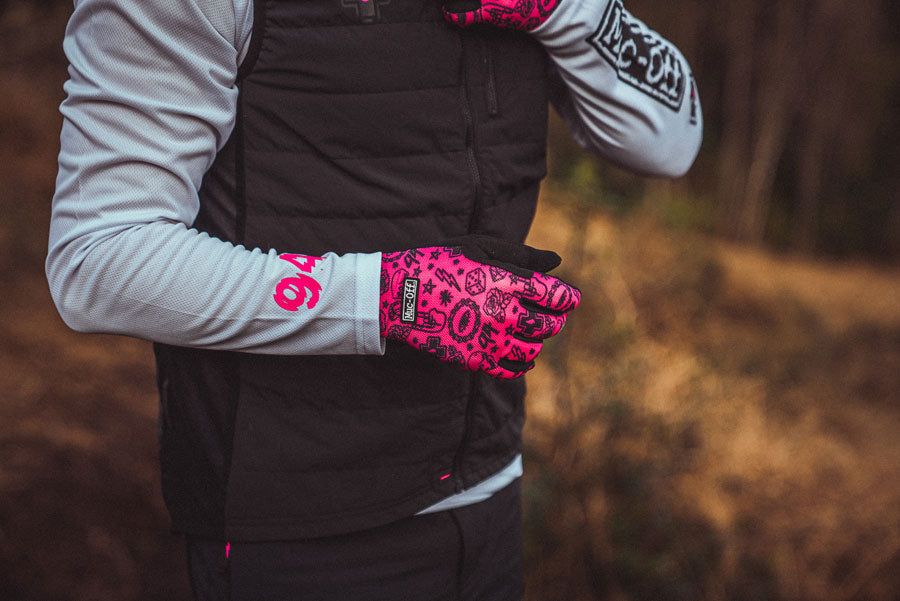 Muc-Off Summer Lightweight Mesh Rider Gloves - Pink Medium