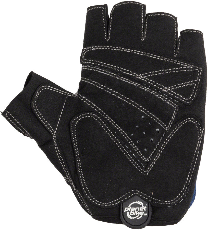 Planet Bike Aries Gloves - Black/Blue Short Finger Medium