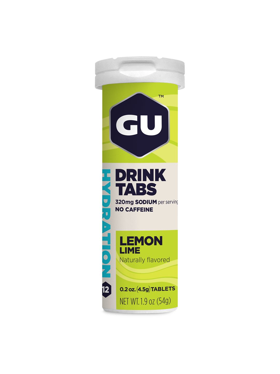 Supplement GU Hydration Tabs Lemon Lime 8 Tube Box