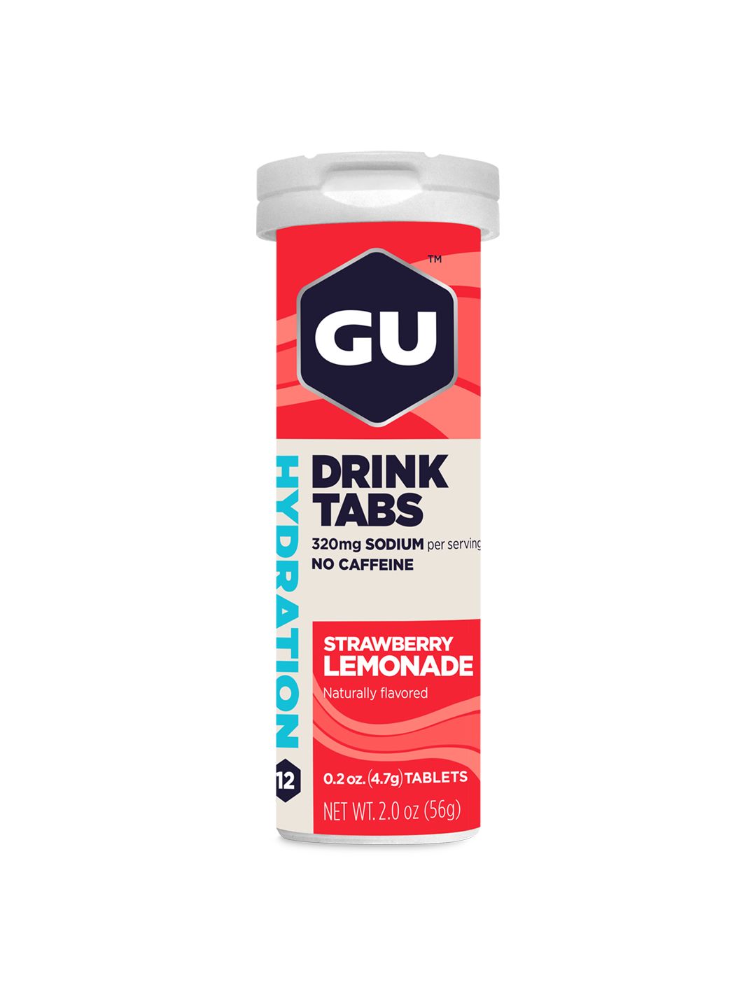 Supplement GU Hydration Tabs Strawberry Lemonade 8 Tube Box
