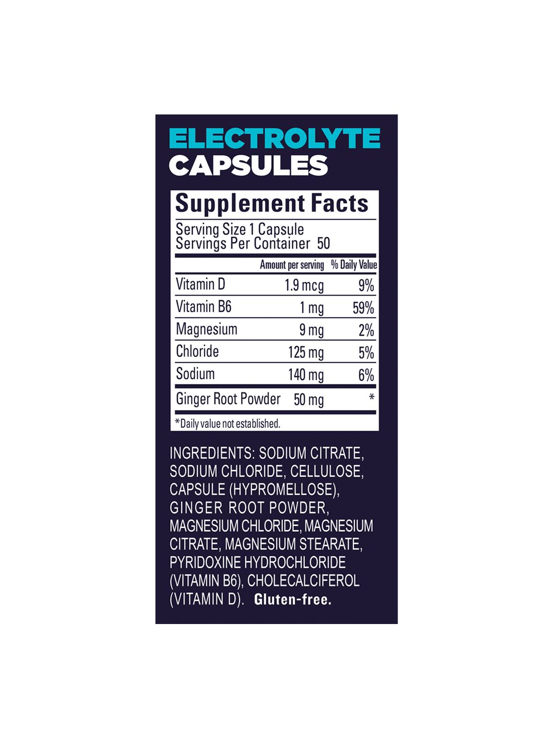 Supplement GU Roctane Electrolyte Capsules 50/Bottle