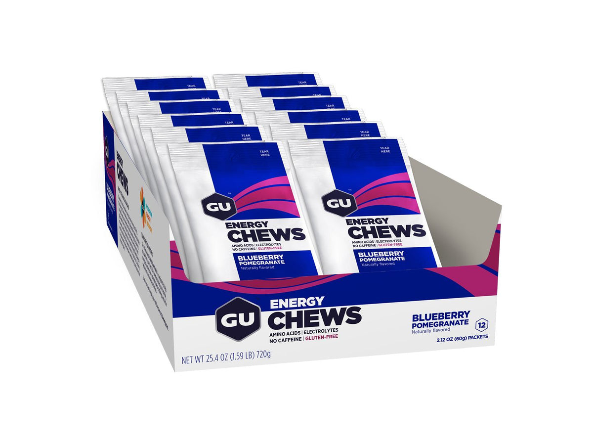 Supplement GU Energy Chews Blueberry Pomegranate 12 Pack/Box