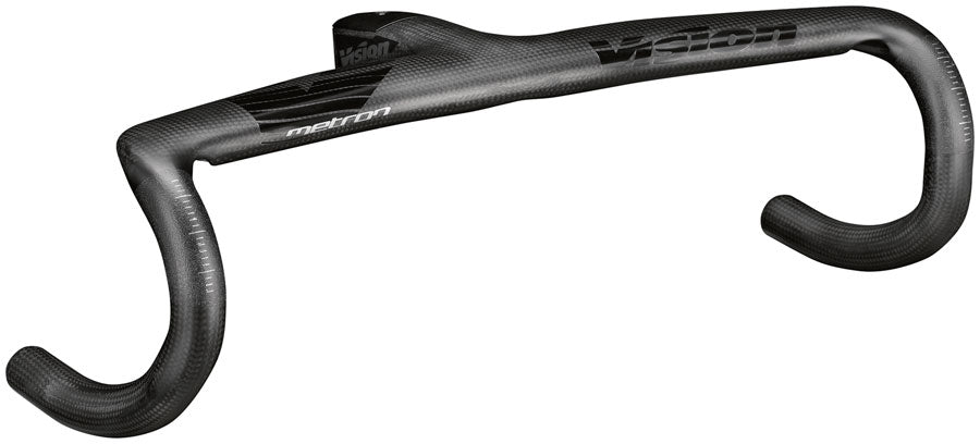Vision Metron 5D ACR EVO Drop Handlebar 42cm Width 100mm Stem Length -6° Angle Integrated Carbon Design – BLK