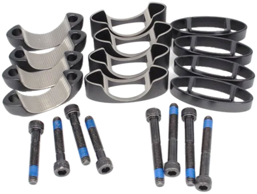Vision Stack Spacer Kit For TFE TriMax Clip-ons Stack Height Adjustment Aero Bar Fit – Alloy