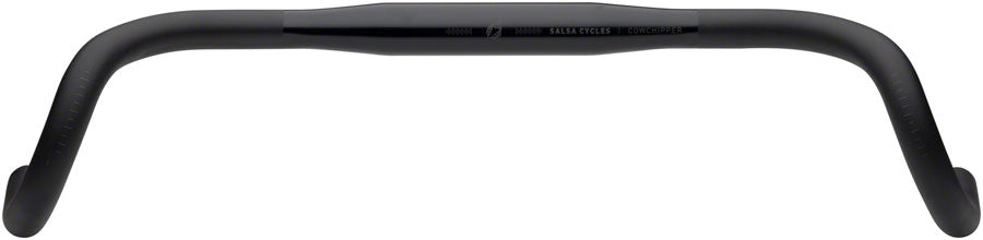 Salsa Cowchipper Deluxe Drop Handlebar - 31.8mm Clamp 52cm Width Aluminum BLK