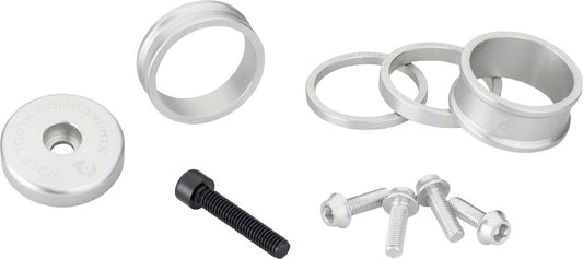 Wolf Tooth BlingKit: Headset Spacer Kit 3 510 15mm Silver