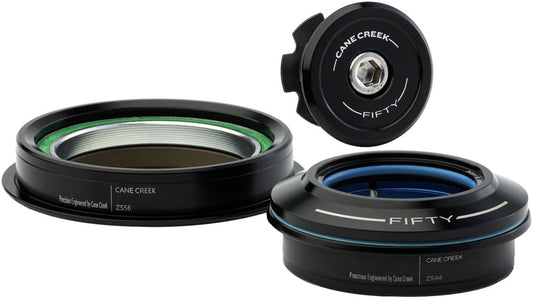 Cane Creek 50 Headset - ZS44/28.6/H8 Upper | ZS56/40 Lower Tapered Black