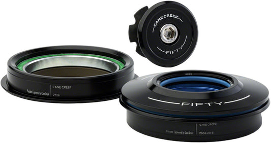 Cane Creek 50 Headset - ZS56/28.6/H8 Upper | ZS56/40 Lower Tapered Black