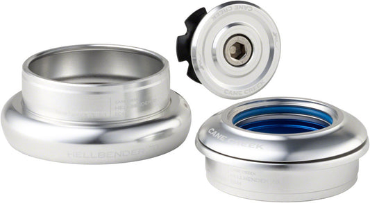 Cane Creek Hellbender 70 Headset - ZS44/28.6/H8 Upper | EC44/40 Lower Tapered Silver