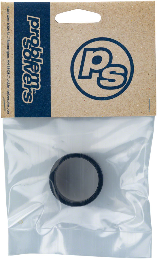 Problem Solvers Headset Stack Spacer - 28.6 20mm Aluminum Black Sold Each
