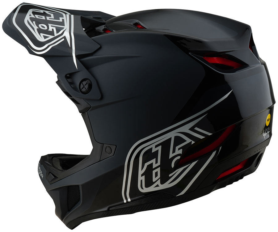Troy Lee Designs D4 Polyacrylite Helmet – Shadow Black X-Small